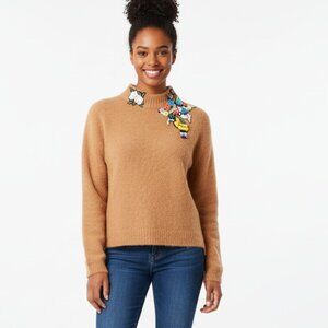 Very warm sweater with embroidery, size S